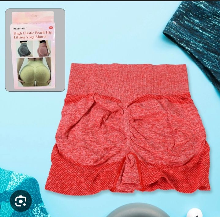 High Elastic Peach Hip Lifting Yoga Shorts