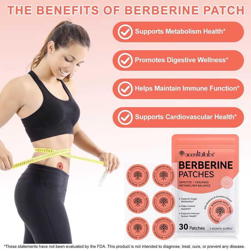 Acentiallabs Berberine Patches 30 Pieces
