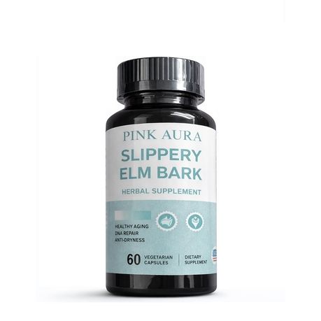 Pink Aura Slippery Elm Bark Herbal Supplement 