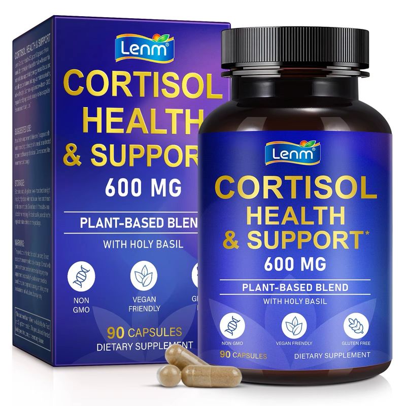 Lenm Cortisol Health &amp; Support Capsules Plant Based Blend