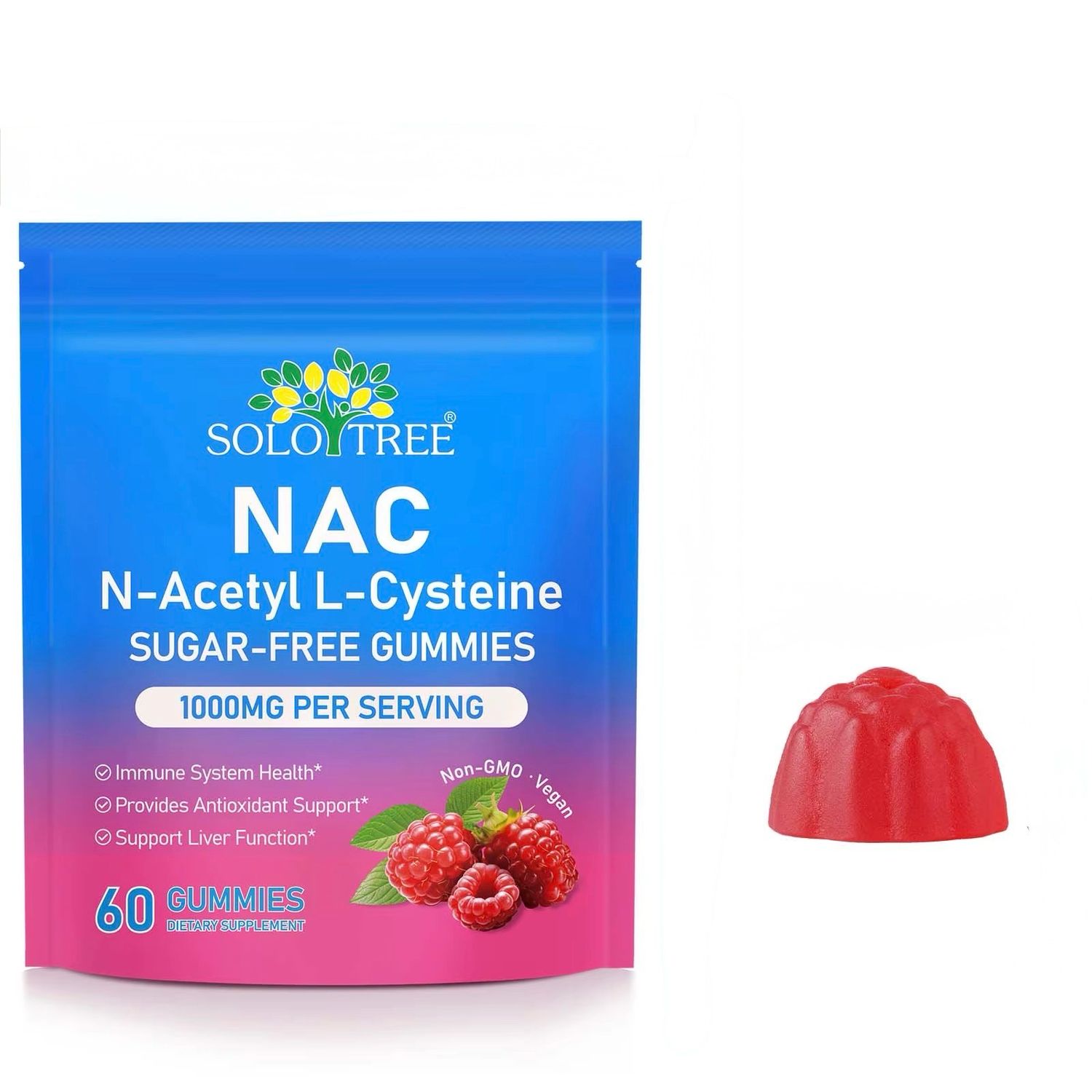 Solo Tree NAC Sugar Free Gummies