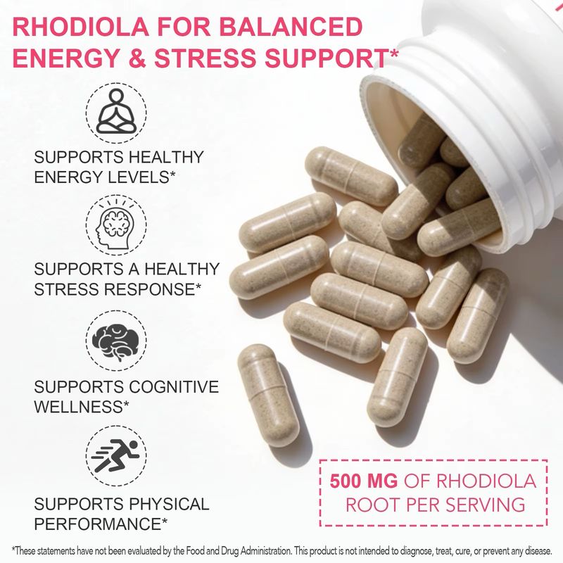 Acentiallabs Rhodiola Rosea Stress Management Capsules