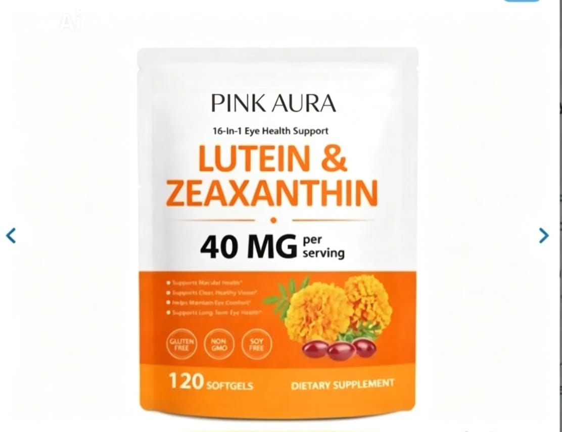 Pink Aura Lutein 40mg & Zeaxanthin 16in1 Eye Health Supplement Pink Aura Lutein 40mg & Zeaxanthin 16in1 Eye Health Supplement