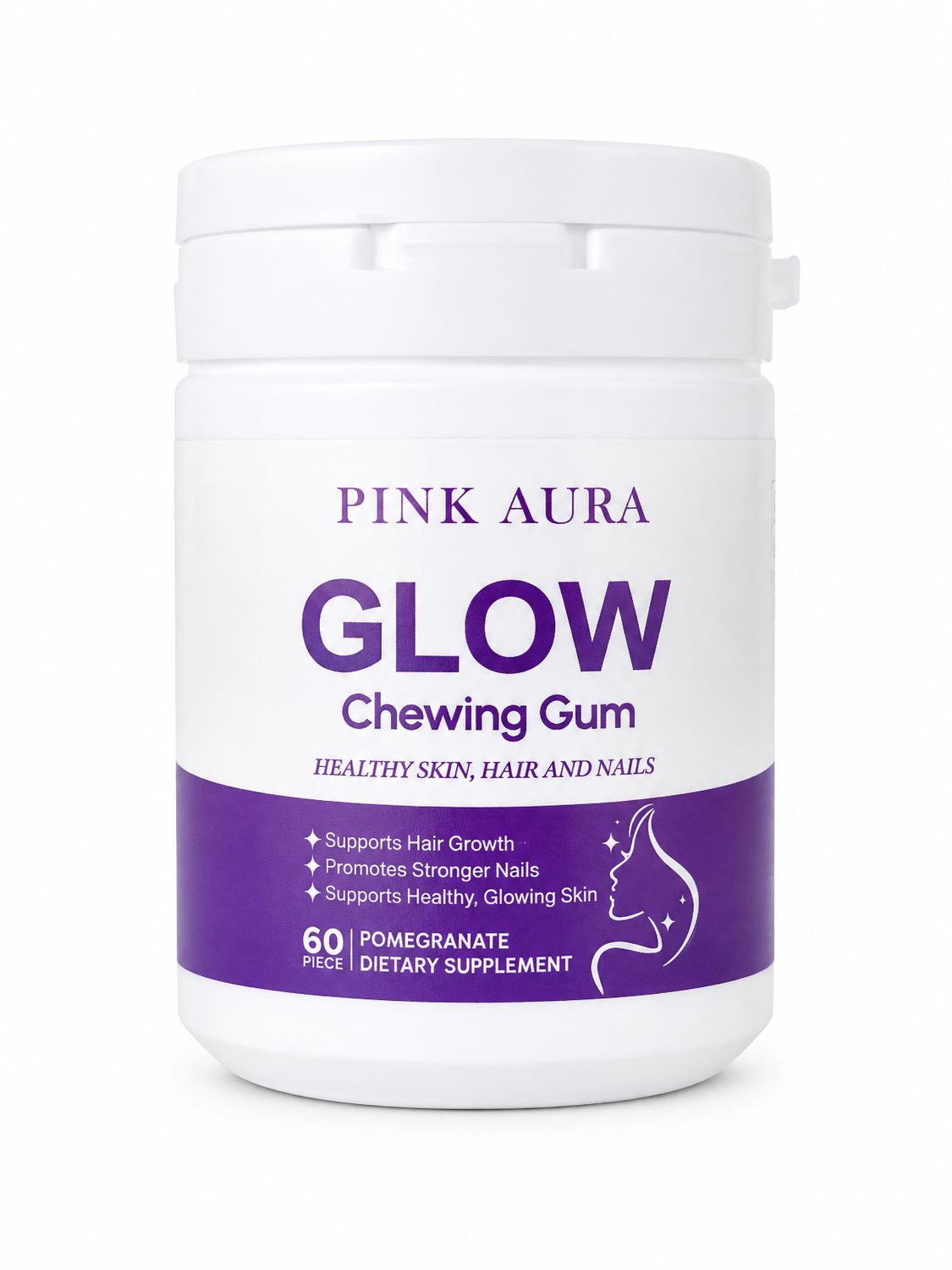 Pink Aura Glow Chewing Gum
