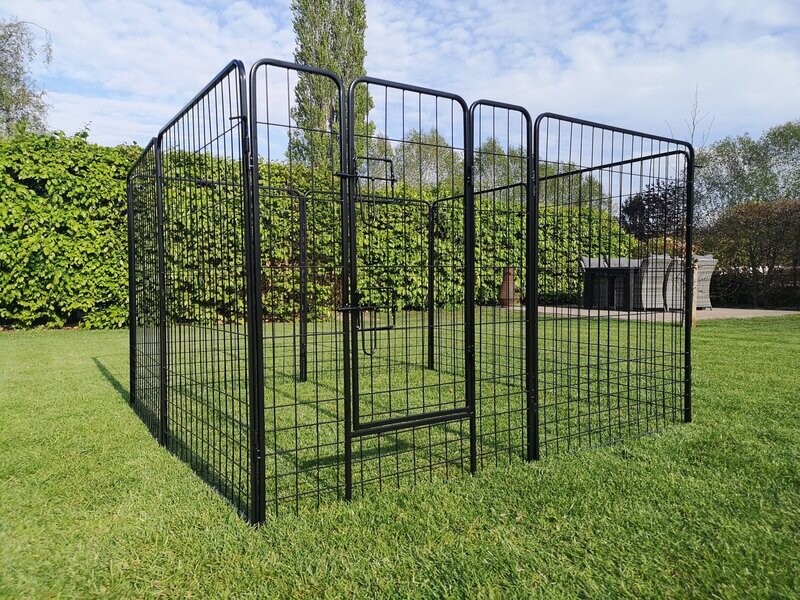 COMBIDEAL!! Robuuste konijnenren 100XXL incl. schuilhok XL