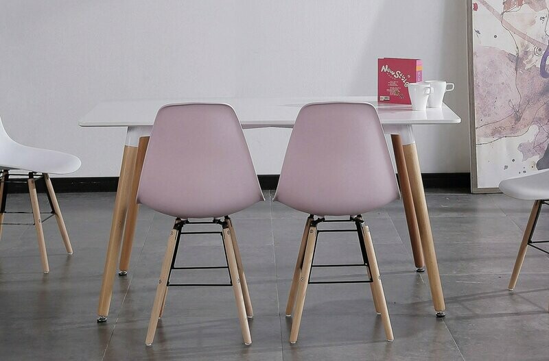 Mesa comedor fija nórdika 140 blanco/haya