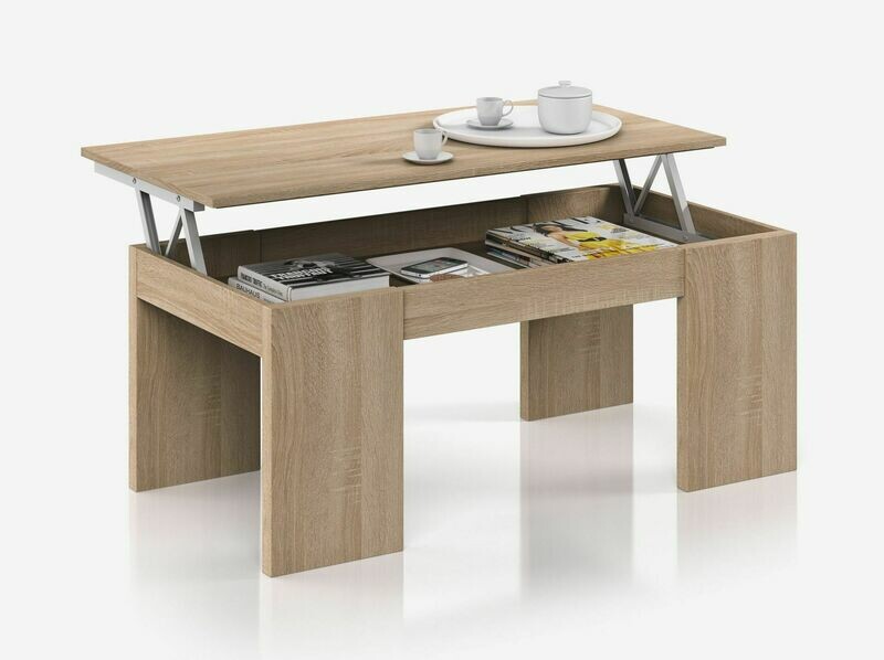 Mesa centro elevable Flow 100 x 50 estilo moderno
