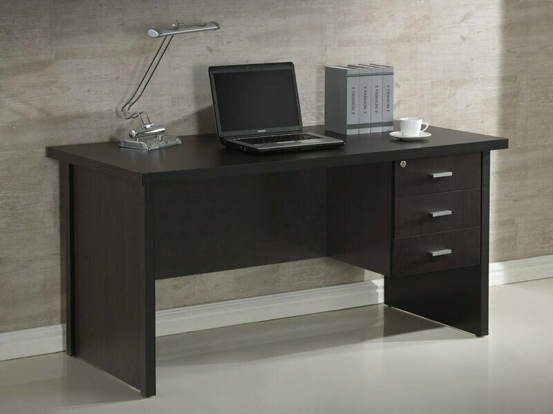 Mesa despacho Oscar 3 cajones wengué 150 cm