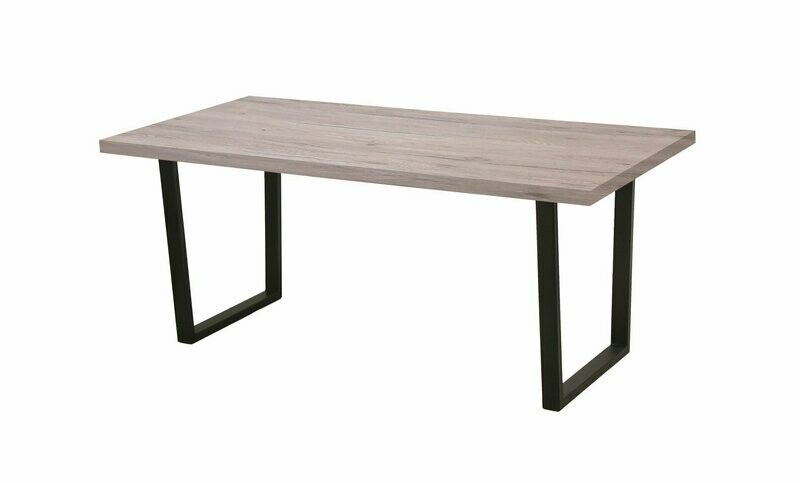 Mesa comedor Atenea estilo industrial madera y metal 160 x 90 cm