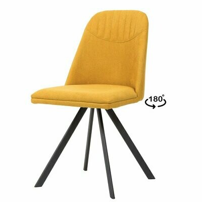 Silla comedor tapizada giratoria Cris estilo moderno