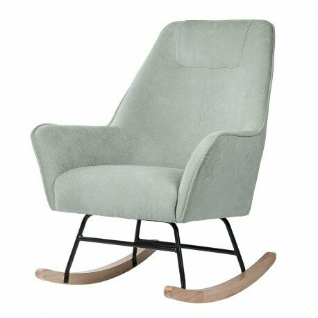 BUTACA MECEDORA COPENHAGEN TAPIZADA ESTILO NORDICO