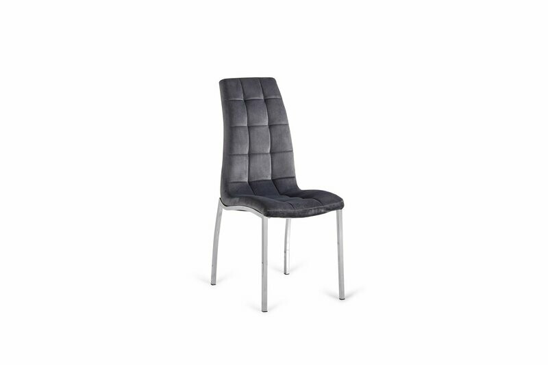 Silla comedor San Sebastián terciopelo velvet patas cromadas
