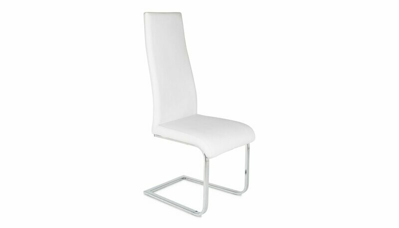 Silla comedor Salamanca símilpiel patín cromado