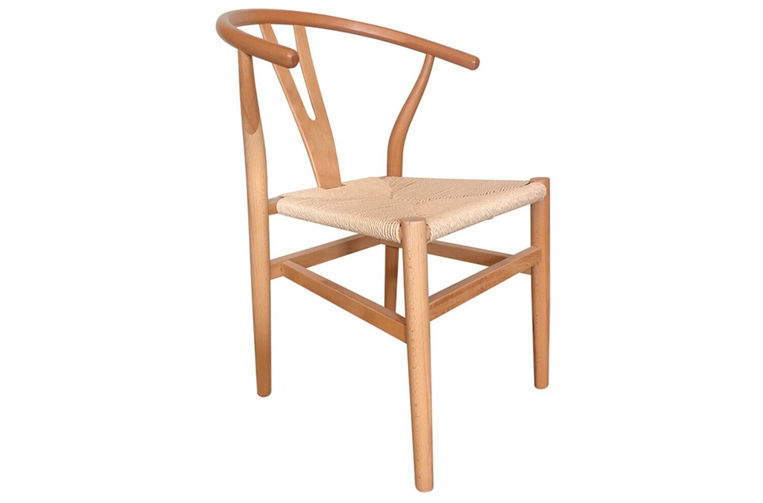 Silla comedor Kioto madera natural/cuerda estilo rustico
