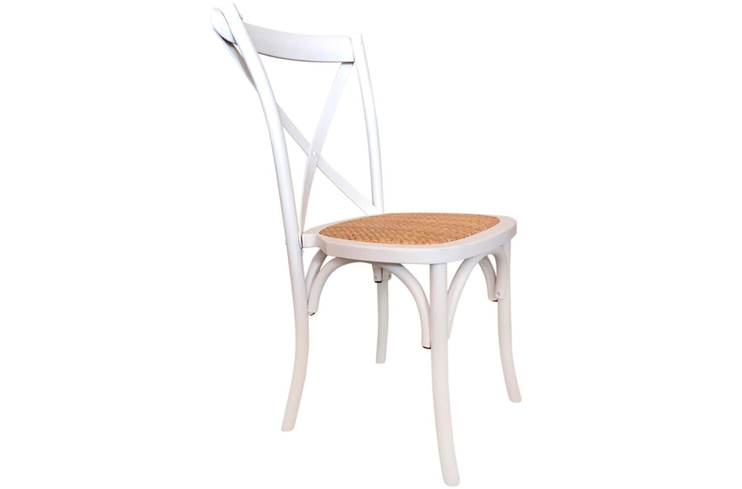 Silla comedor Provenza madera y ratán estilo vintage