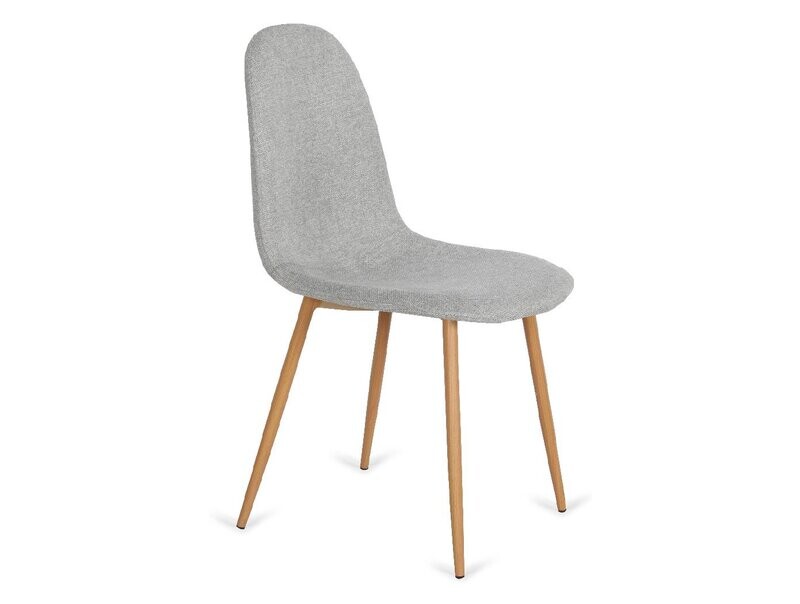 Silla comedor Córdoba tapizada pata madera estilo nordico