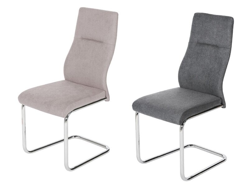 Silla comedor Alcala patin cromado estilo moderno