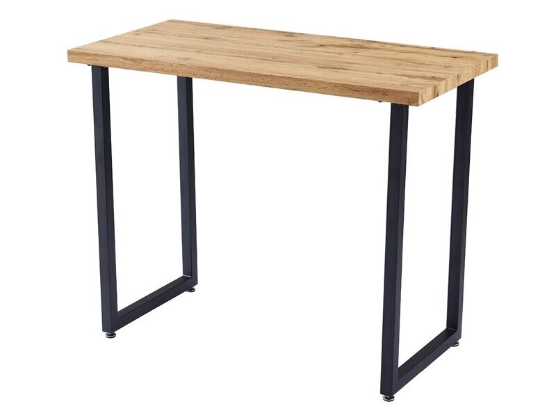 Mesa Alta 120 x 60 madera y metal estilo industrial
