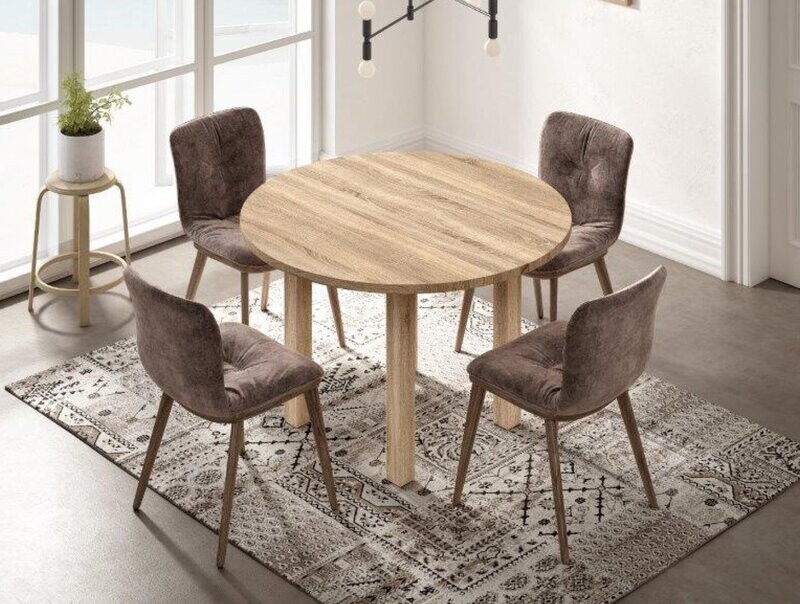 Mesa comedor extensible redonda 2230 de 94 cm