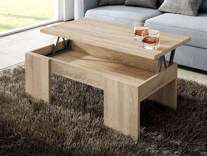 Mesa centro elevable 1049 100 x 50 estilo moderno