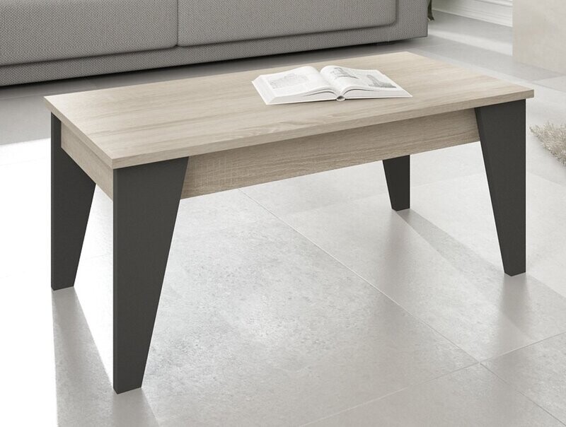 Mesa centro elevable mod 430 100 x 50 estilo nordico