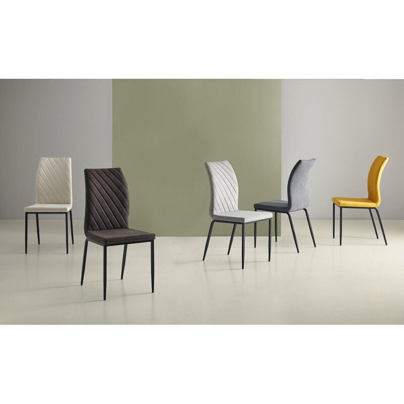 Silla comedor YVETTE tapizada estilo moderno