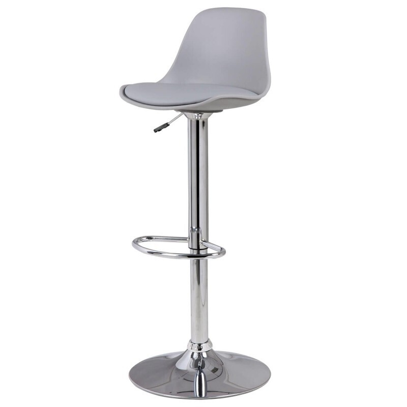 Taburete giratorio elevable Nelly polipropileno estilo nordico