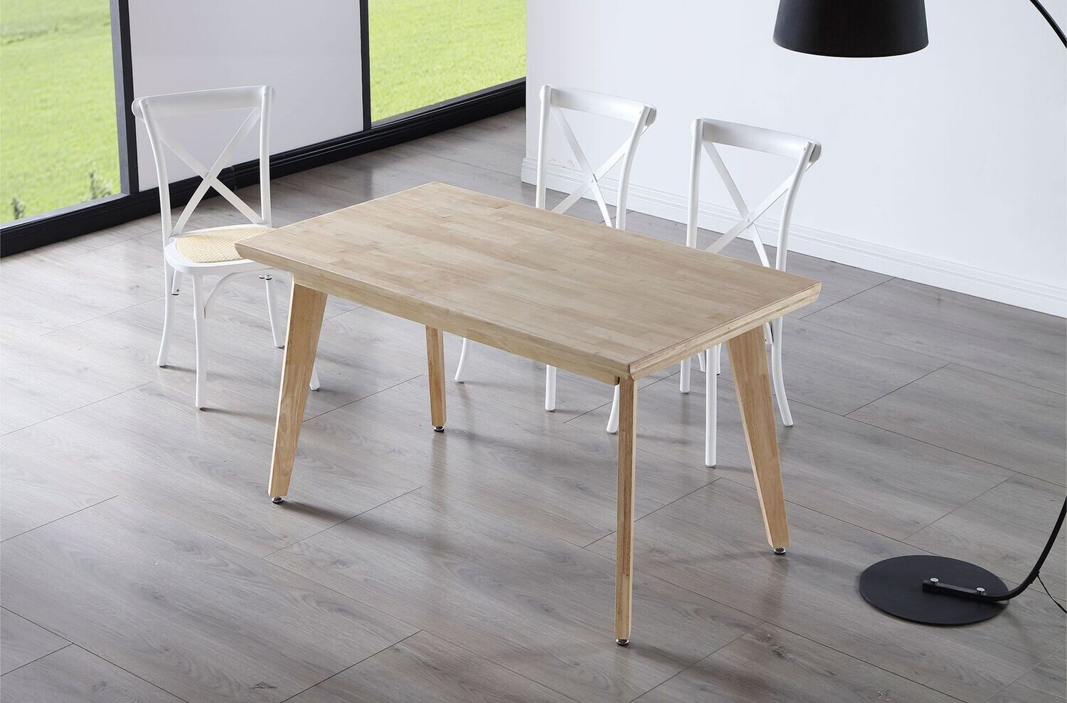 Mesa comedor fija Génova roble 150 x 90 estilo nordico