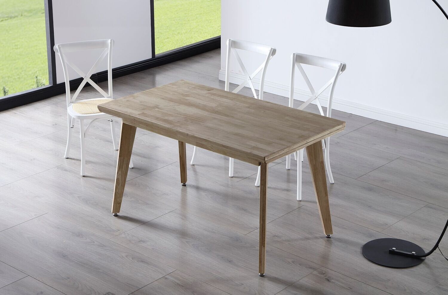 MESA COMEDOR FIJA GENOVA ROBLE 150 X 90 ESTILO NORDICO ROBLE HONEY