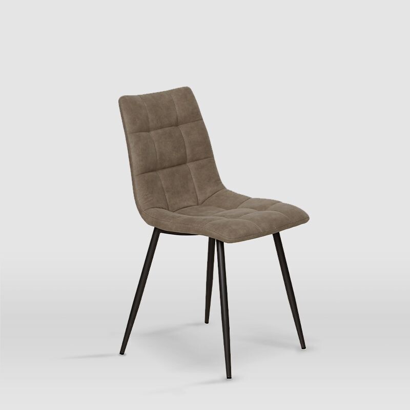 Silla comedor Ivy estilo industrial tapizada estructura metálica