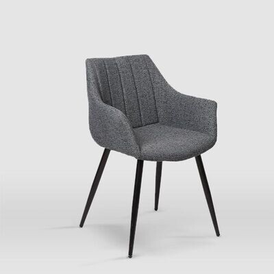 SILLA COMEDOR RENATA CON BRAZOS TAPIZADA PATAS DE METAL SILLA COMEDOR RENATA CON BRAZOS TAPIZADA PATAS DE METAL