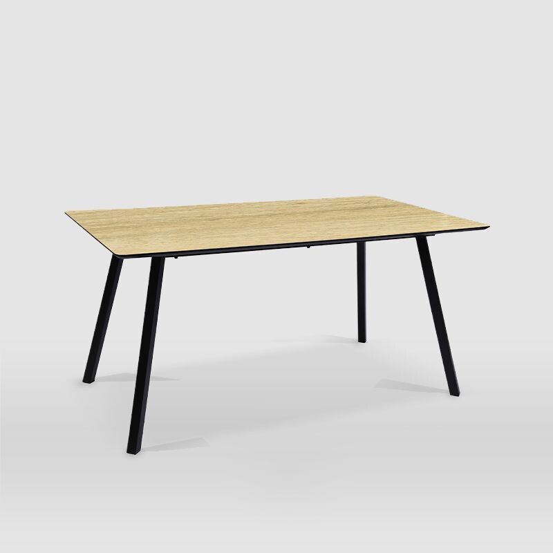 Mesa comedor Hera 140 x 80 madera y metal estilo industrial