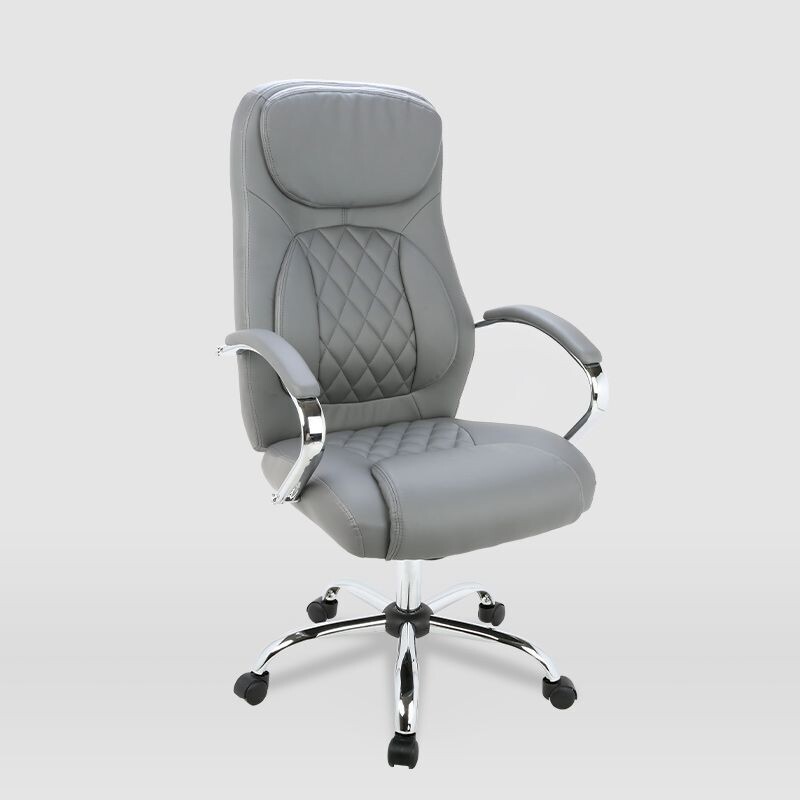 SILLON DE DIRECTOR GIRATORIO REGULABLE EN ALTURA GRIS ANGELA