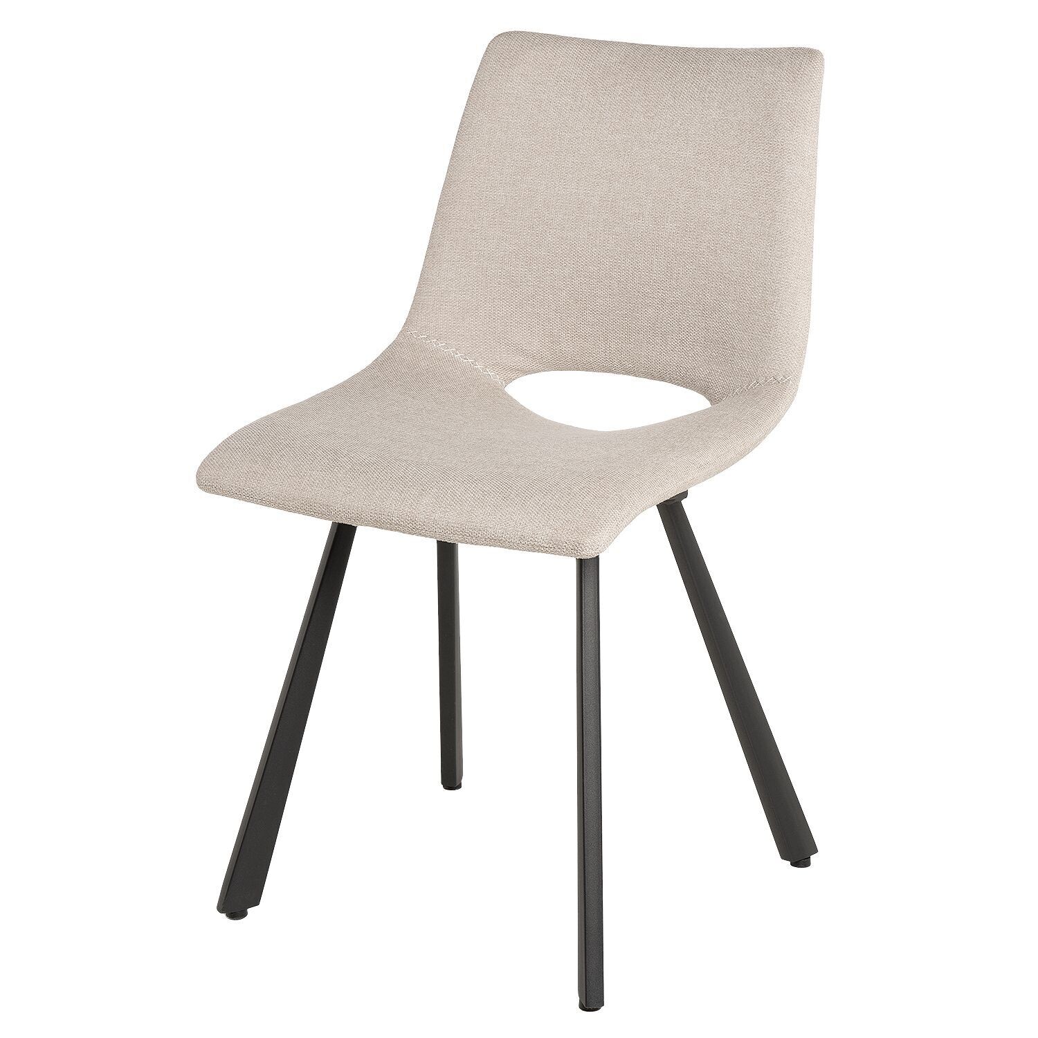 Silla comedor BRIANA tapizada estilo industrial