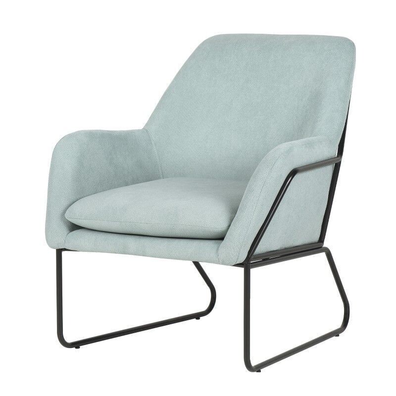 Butaca tapizada menta estructura metalica Budapest