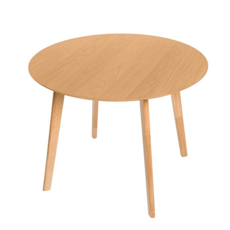 Mesa redonda fija MONNA 100 roble estilo nordico