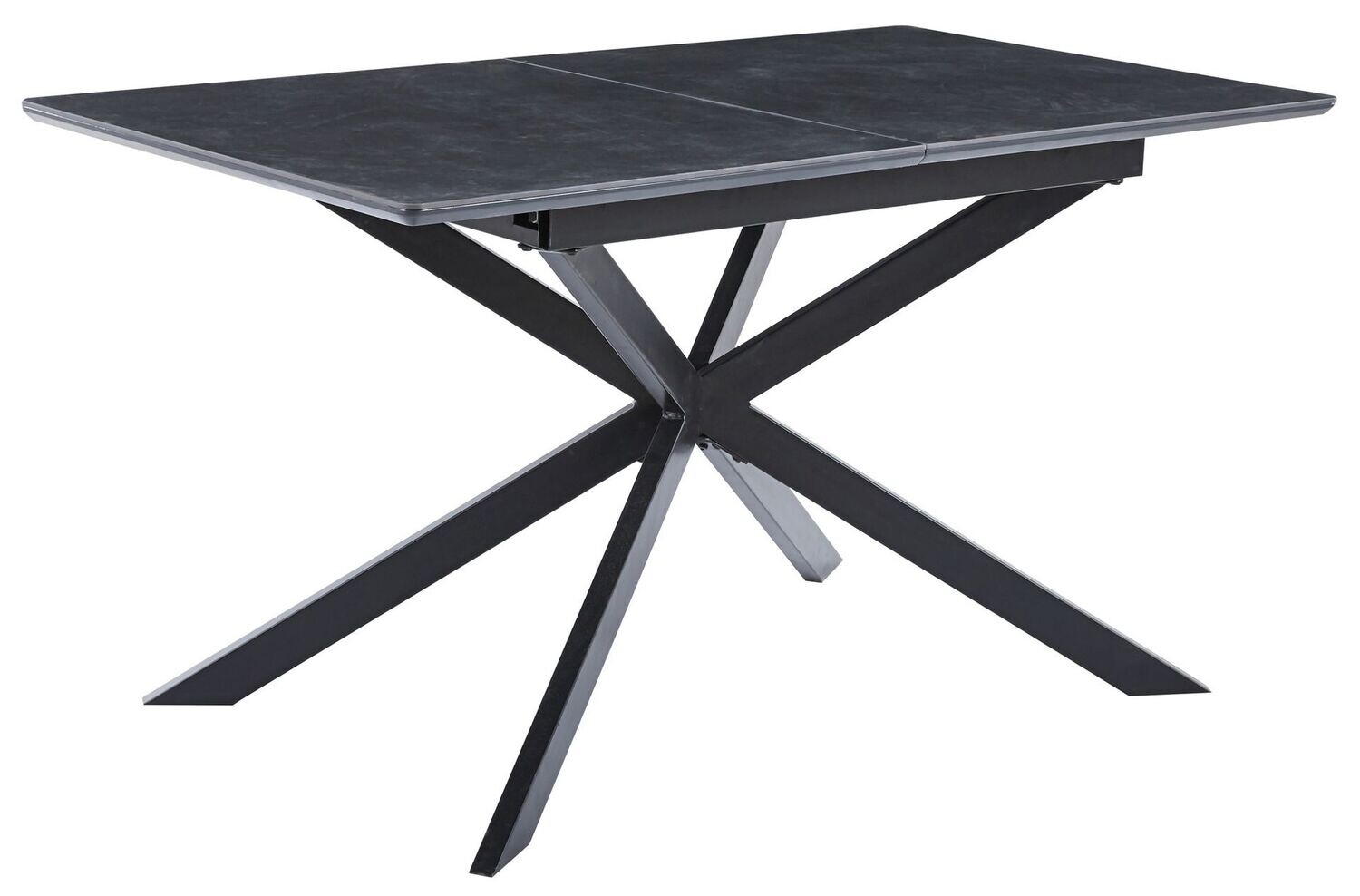 Mesa comedor extensible VULCANO 140 x 80 ceramic negro/negro