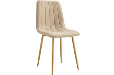 Silla comedor NAILS estilo nordico tapizado patas metalicas