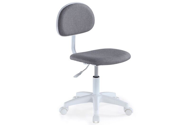 Silla estudio juvenil LUCKY gris base blanca