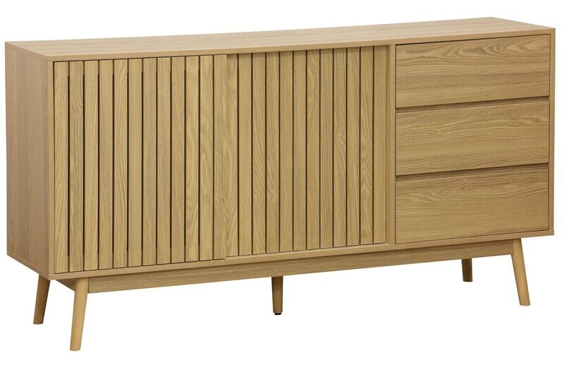 Aparador estilo nórdico TREND 150 x 40 chapa fresno