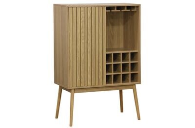 Botellero estilo nordico TREND 80 x 40 chapa fresno
