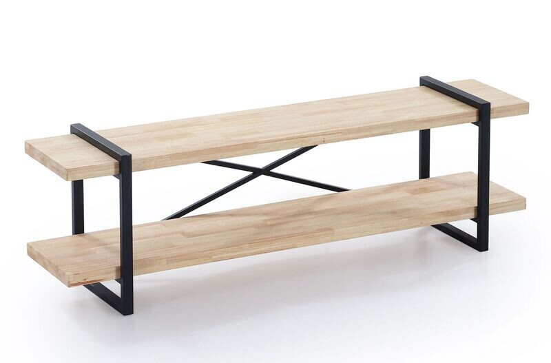 Mueble tv PLANK roble nordish/negro estilo moderno