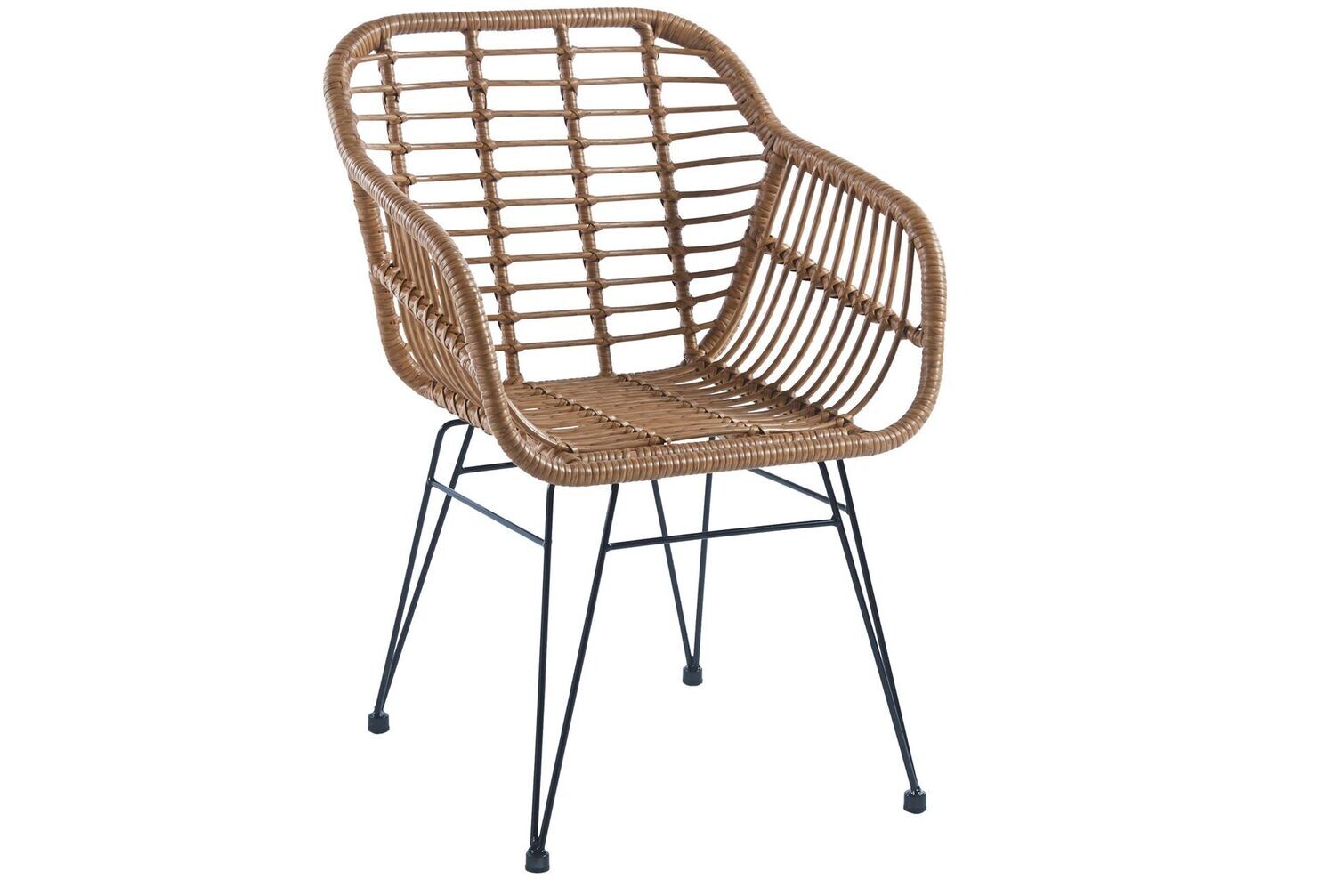 Sillón Bombay rattan PE estilo industrial interior y exterior