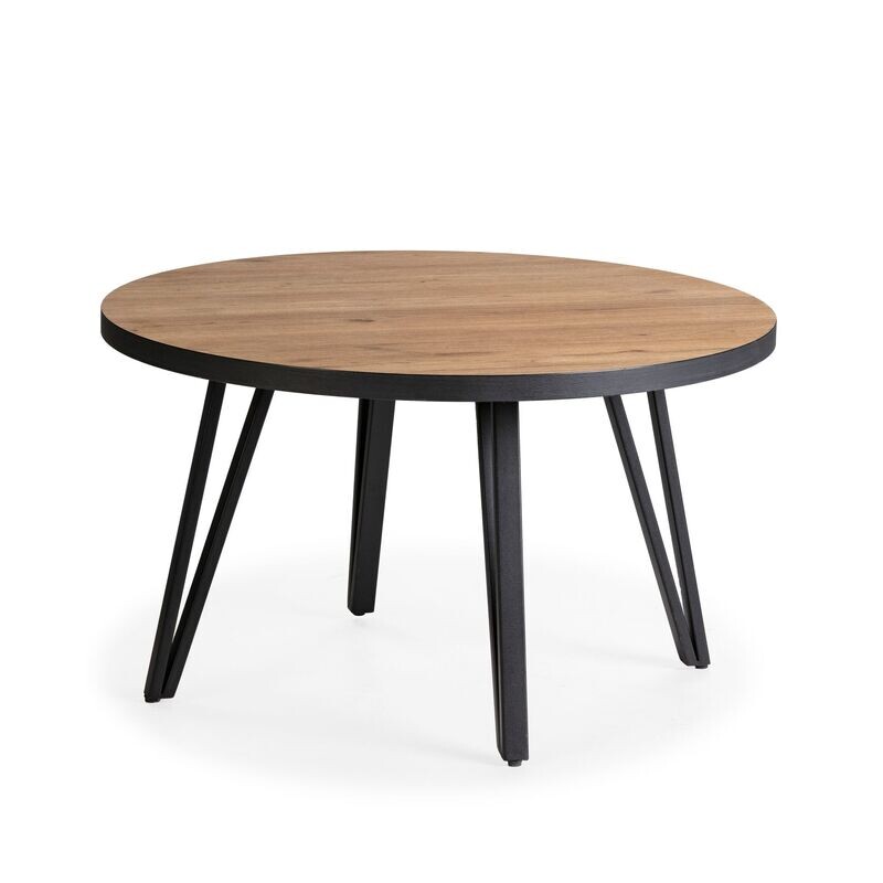 Mesa centro redonda SINDI ME 80 cm estilo industrial