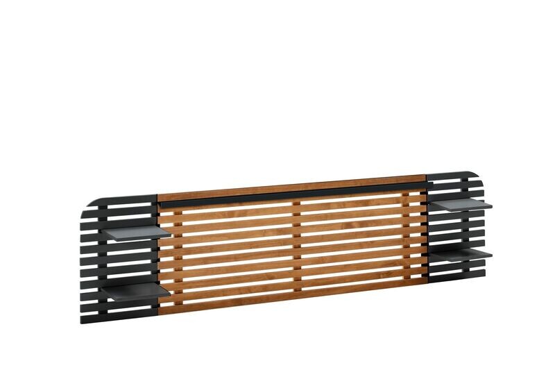 Cabecero 240 Dimas negro/cera estilo industrial