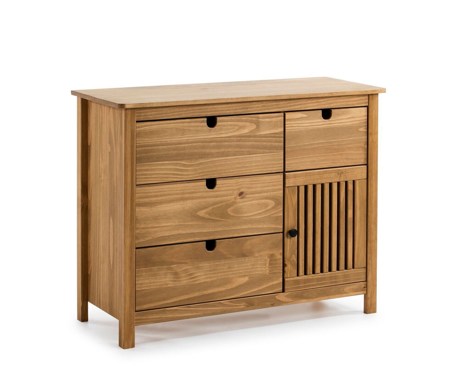 Comoda Bruna 3 cajones + 1 cajón y puerta cera estilo moderno