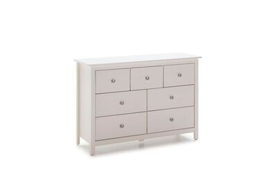 COMODA BERNA 4 + 3 CAJONES BLANCO ESTILO NORDICO