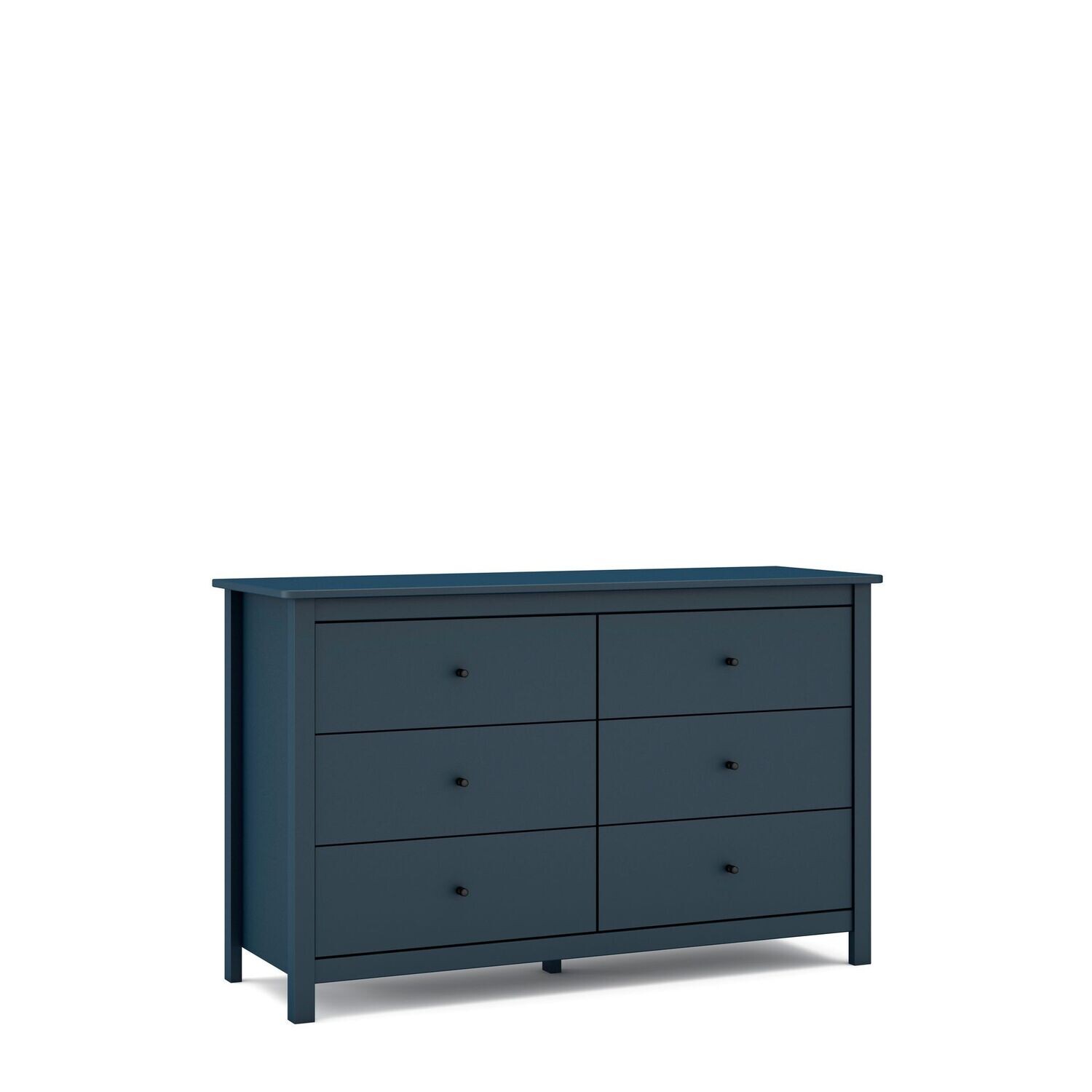 Cómoda Misti 6 cajones azul estilo nórdico