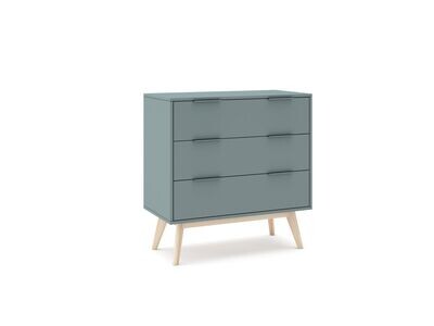 COMODA PISCO 3 CAJONES VERDE KAKI/CERA ESTILO NORDICO COMODA PISCO 3 CAJONES VERDE KAKI/CERA ESTILO NORDICO