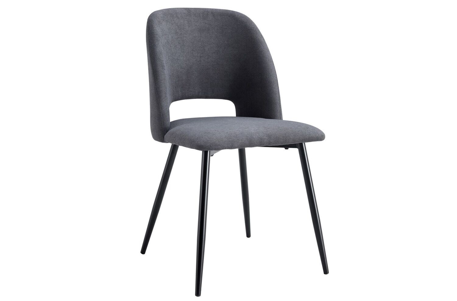Silla comedor VENUS tapizada patas de metal estilo industrial